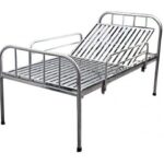 Giường inox nâng đầu có lan can